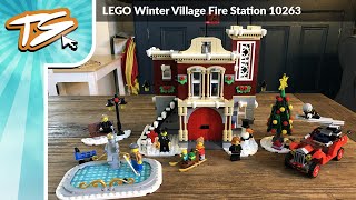 LEGO Winter Village Fire Station 10263 Complete Build - 1166 Brick Speed Build - LEGO Winter Village