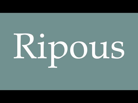 How to Pronounce ''Ripous'' (Rogue) Correctly in French