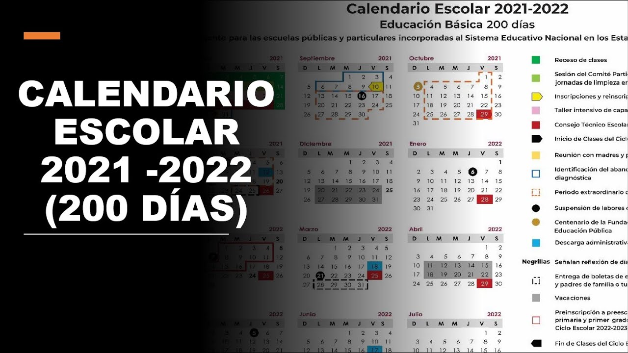 Soy Docente: CALENDARIO ESCOLAR 2021 -2022 (200 DÍAS)