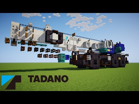 Minecraft Rough Terrain Crane Tutorial | Tadano GR 1600XL