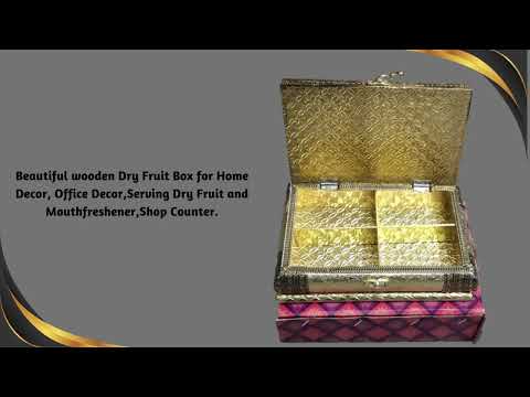 Wooden Dry fruit Box  for gift and Home Decor