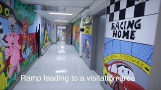 Here's a look inside at Camp Hill state prison visitors center