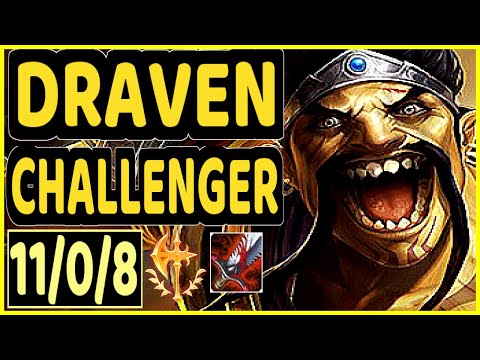 HANS SAMA (DRAVEN) vs SENNA - 11/0/8 KDA BOTTOM ADC CHALLENGER GAMEPLAY - EUW