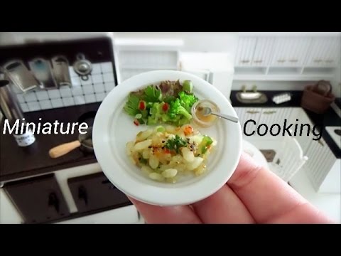 Miniature Cooking show #10-ミニチュア料理-『炊き込みエビピラフ -Boiling shrimp pilaf-』ミニチュアクッキング Mini Food 미니 요리 Video