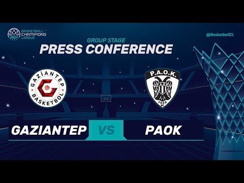 Gaziantep v PAOK - Press Conference - Basketball Champions League 2017-18