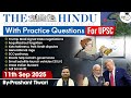 The Hindu Analysis 11th September 2025 The Hindu News Paper Today With Practice Questions