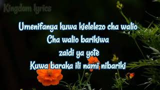 MAJINA YOTE MAZURI lyrics by(Dedo Dieumercie Ft Na