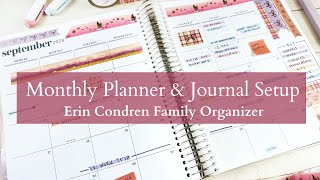 Monthly Planning & Journaling Routine | September Calendar Setup & August Journaling | #erincondren