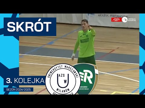 AZS UW Darkomp - Rekord Bielsko-Biała 2:5 | SKRÓT | 3. kolejka (2024/25)