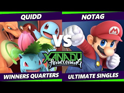 Xanadu Homecoming Winners Quarters - Quidd (Pokemon Trainer) Vs. NoTag (Mario) Smash Ultimate - SSBU