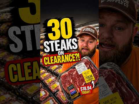 30 steaks on clearance?! $18.94 🤯 #shorts #walmart #deals