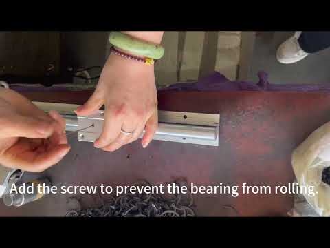 How to install LM bearings on SBR16UU Aluminum block?