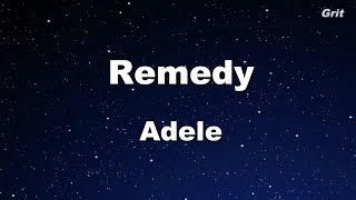 Remedy - Adele Karaoke【No Guide Melody】