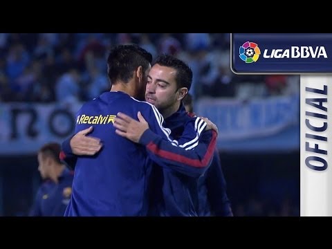 Jugadores del Celta de Vigo saludando a sus excompañeros