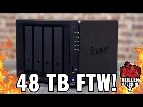 Synology DS918+ | Das Profi-NAS der Höllenmaschine X mit 48 TB HDDs &amp; 500 GB SSD-Cache ON TOP!
