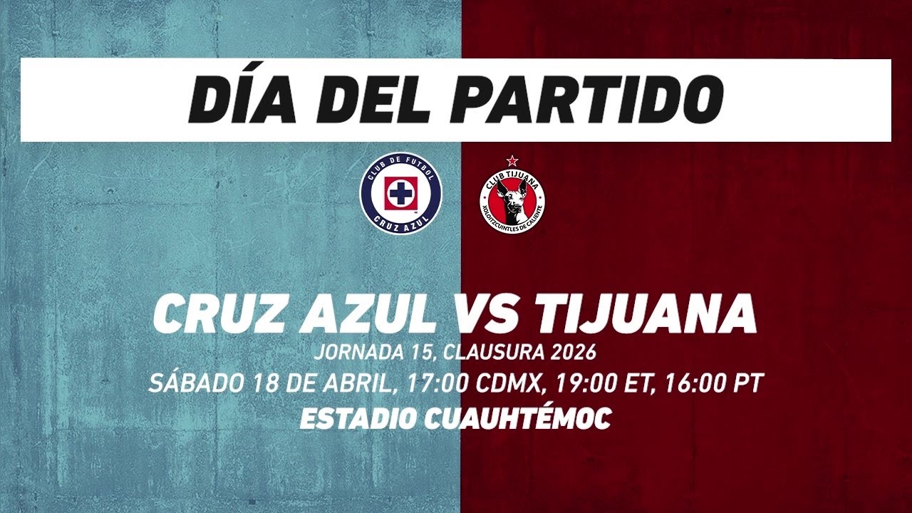 Cruz Azul vs Tijuana, frente a frente: Liga MX
