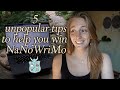 5 writing tips for NaNoWriMo you probably haven't heard before | write a novel in a month!