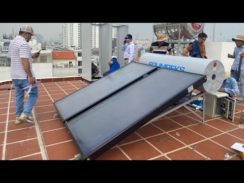 Lắp Đặt Máy Nước Nóng NLMT Solimpeks Nhập Khẩu EU [Công Trình Quận 7 TPHCM]