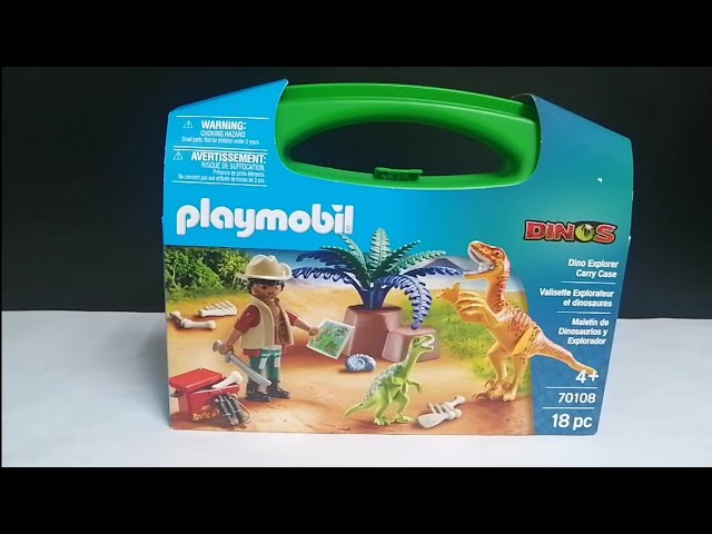 Vídeo relacionado con PLAYMOBIL Maletín Grande Dinosaurios y Explorador (70108)