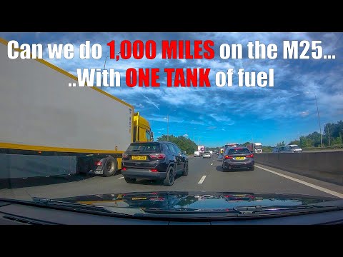 We Attempt 1000 Miles From One Tank Without Leaving The M25! Insane Endurance Challenge.