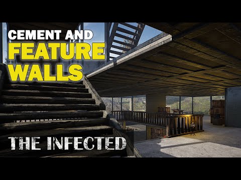 CONCRETE & FEATURE WALLS | Base Building | The Infected Gameplay | S3 EP32