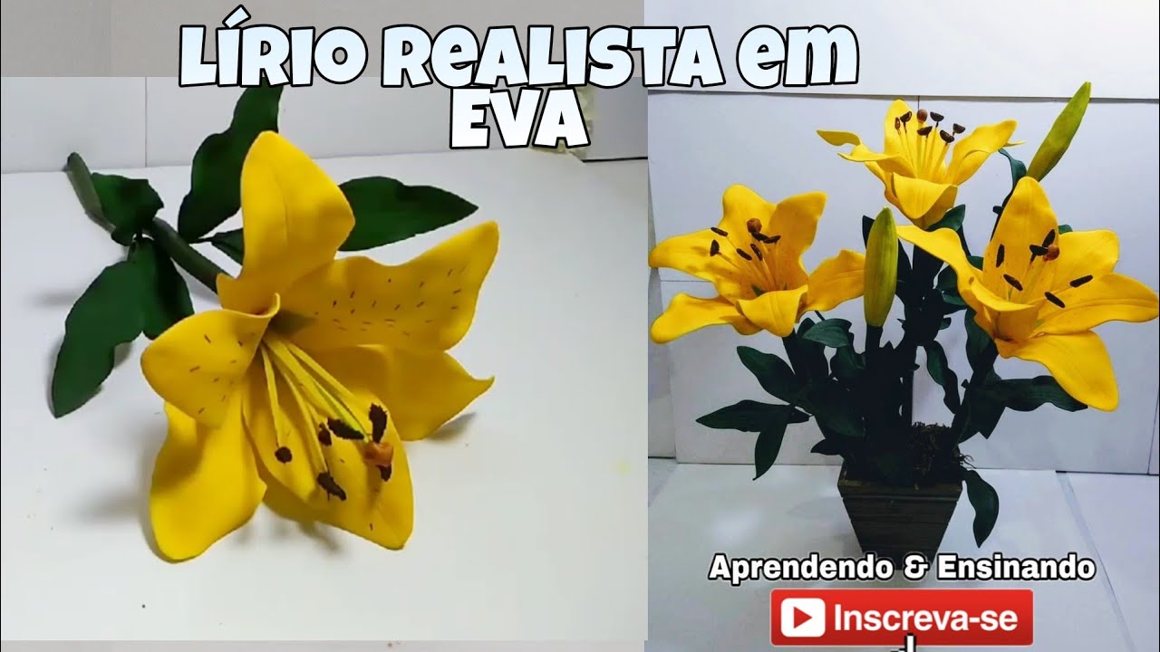 Lírio fácil de fazer sem Frisador