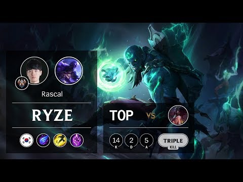 Ryze Top vs Akali - KR Challenger Patch 10.2