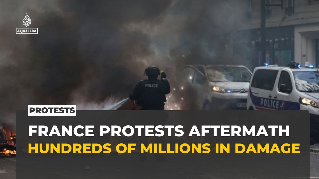 France protests: Government counts cost of violence as more demonstrations loom