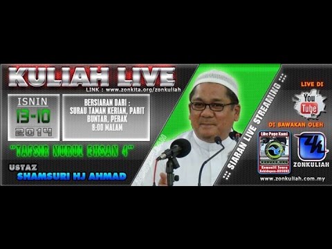 [LIVE][131014][NE4]Jutawan Dan Stokin Buruk - Ustaz Shamsuri Hj Ahmad