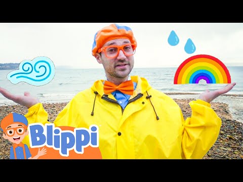 Why Does It Rain? | Blippi Learns | Learn Colors and Science with Blippi!
