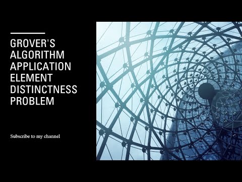 Grover's algorithm application element distinctness Problem