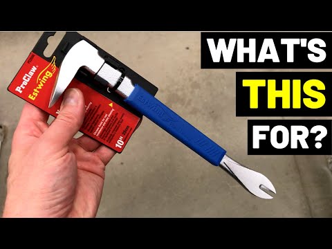 This Tool Makes PRYING UP NAILS Easy! (Nail Puller/Carpentry Demolition Tool/Cat's Paw Tool)