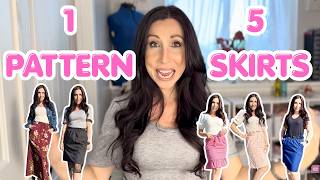 1 Pattern, 5 Summer Skirts! Easy Sewing Hacks You NEED to Try