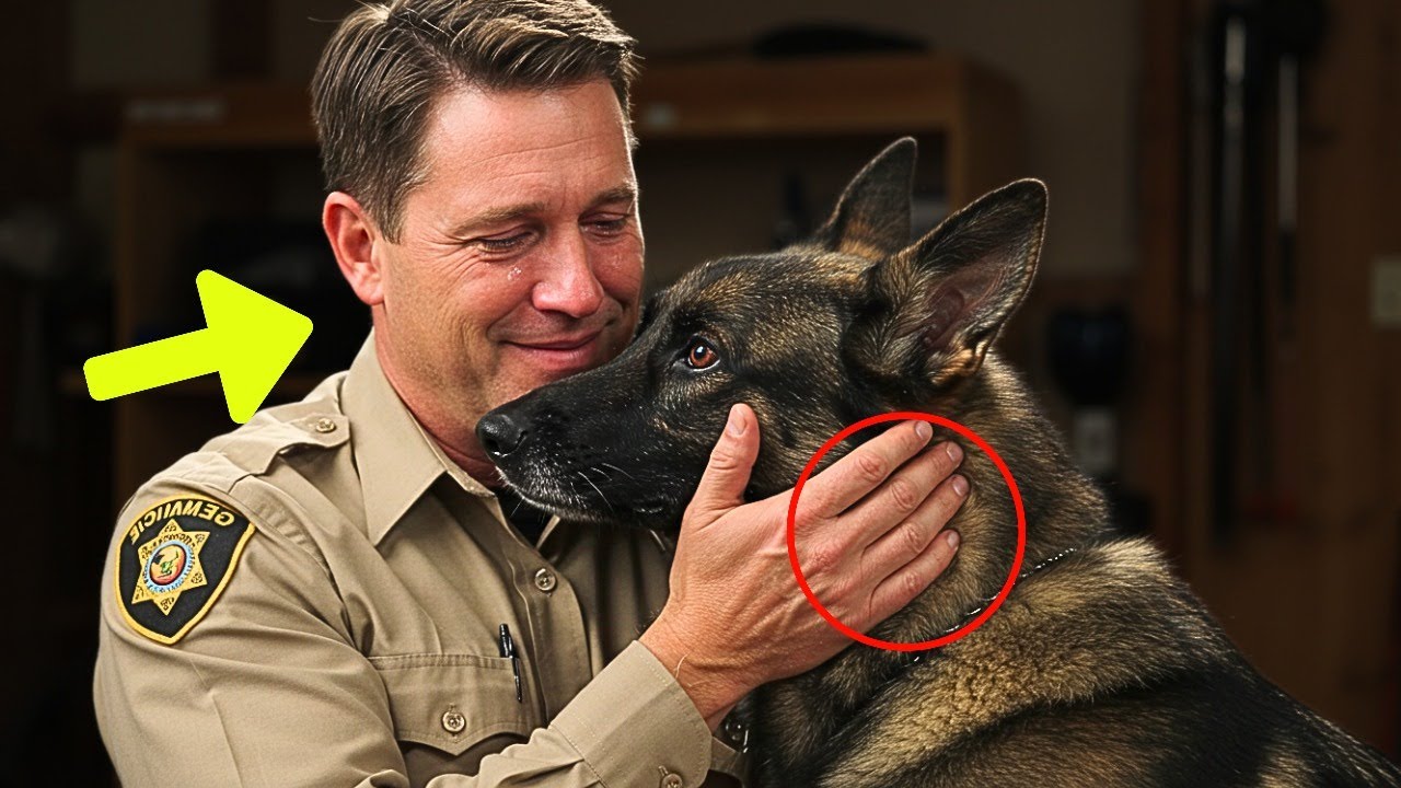 The K9 German Shepherd left everyone in tears when he saw his police rescuer again!