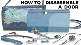 How To: Disassemble a Door w/ Crank Window & Manual Locks - 84-88 Toyota Pickup Truck + 4Runner