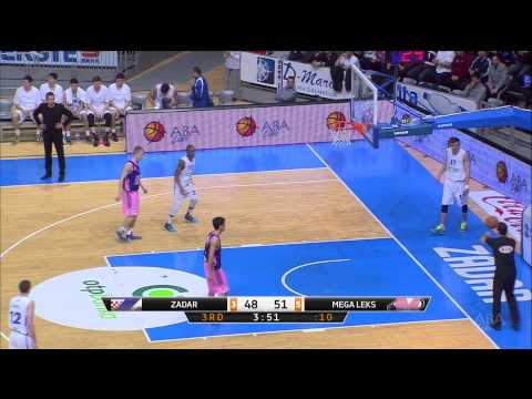 ABA Liga 2014/15, Round 19 match: Zadar - Mega Leks (26.1.2015)