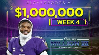 NFL Spreads Week 4 Strategy | 2025 Circa Million $1,000,000 WINNER