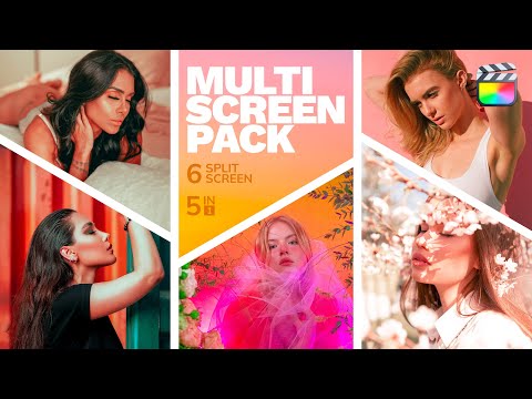 Multiscreen (6 split-screen) | Final Cut Pro & Apple Motion Template | Tutorial