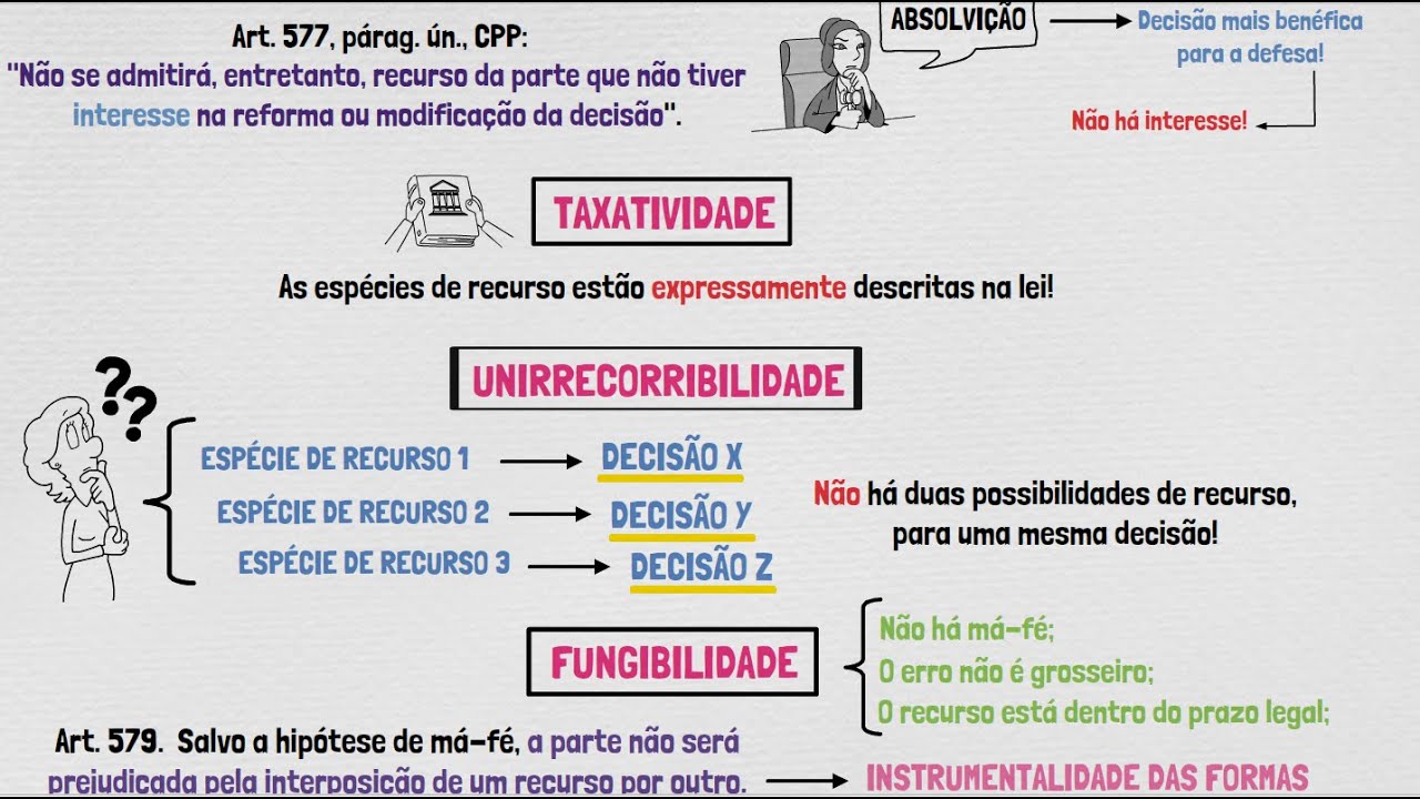 TEORIA GERAL DOS RECURSOS | Princípios | PROCESSO PENAL - Parte I
