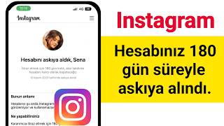 Instagram'da hesabınız 180 gün süreyle askıya alındı ​​|| (Çözüm)