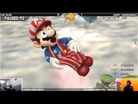 WBB #52 | LoF Blue (Sonic, M2) vs SWAY | RedeemerZ (Mario, ROB) - Losers Semi Finals - Smash Wii U