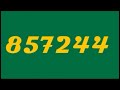 Numbers 1 To 2500000