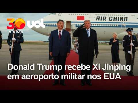 Trump faz recepção pessoal rara a Xi Jinping na chegada aos EUA