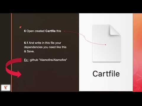 IOS Swift : Install framework by Carthage at the first time which has pod By Steps in Arabic بالعربي