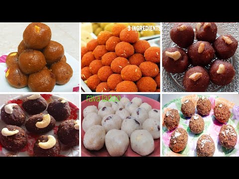 6 easy & quick ladoo recipes | instant laddu recipes | indian ladoo recipe | diwali sweet 2020