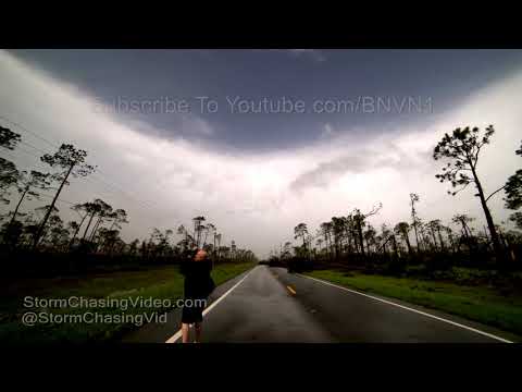 Inside the Eye of Cat 5 Hurricane Michael Time-lapse