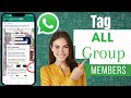 How To Tag Everyone In A Whatsapp Group