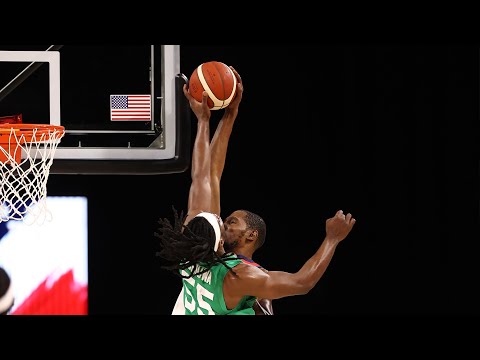 Precious Achiuwa BIG BLOCK for Nigeria vs USA! 💪