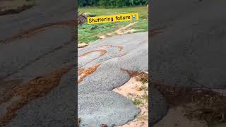 Concrete shuttering failure #shorts #construction