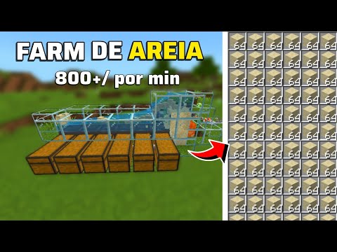 MELHOR FARM de AREIA no MINECRAFT BEDROCK 1.21